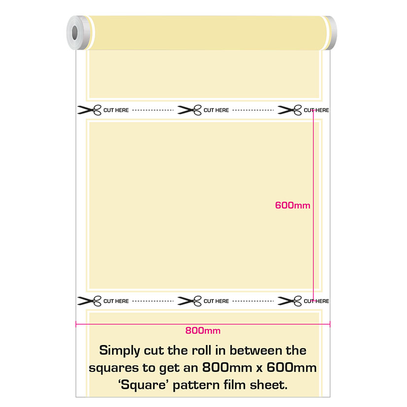 Beige Square Frosted Film
