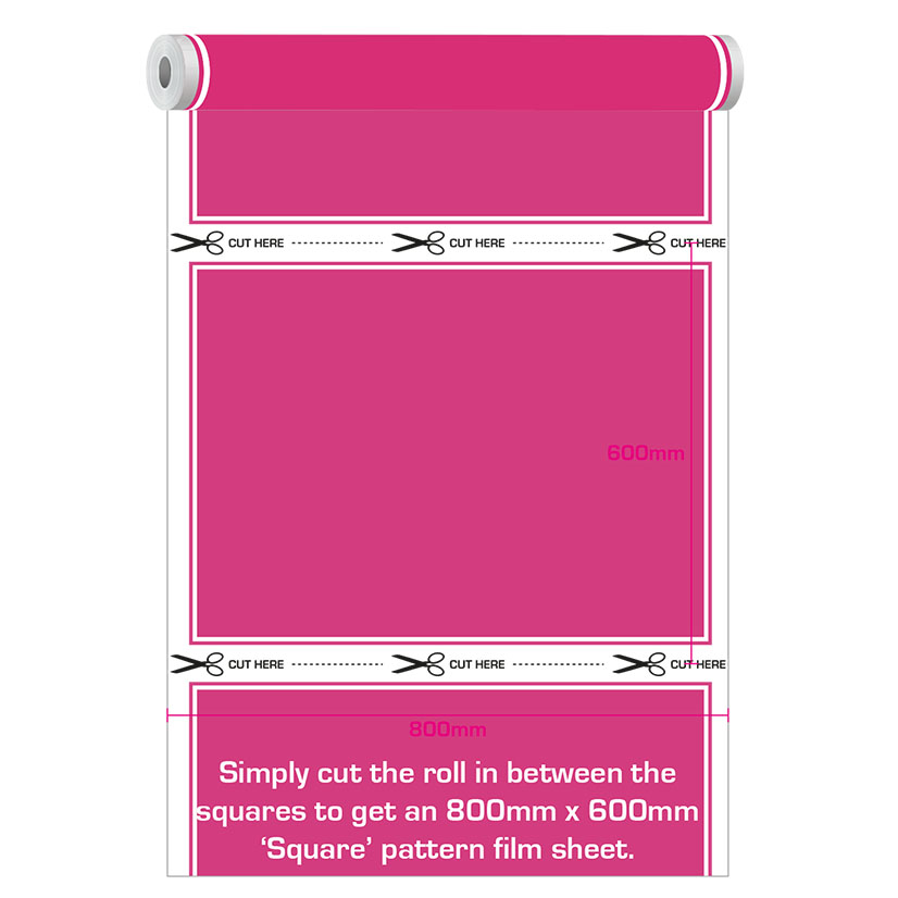 Metallic Pink Square Frosted Film
